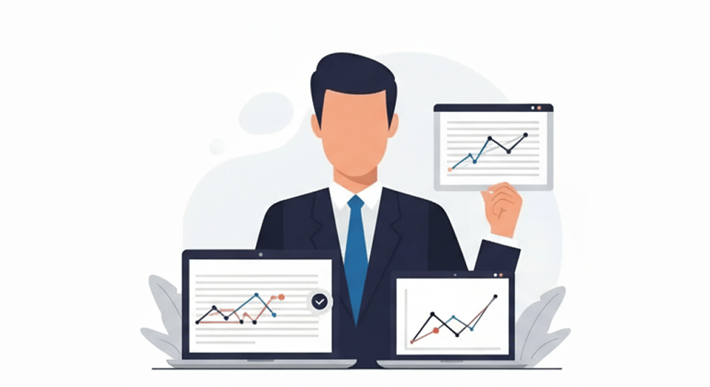 データを分析・比較しビジネス戦略を立案する専門家。